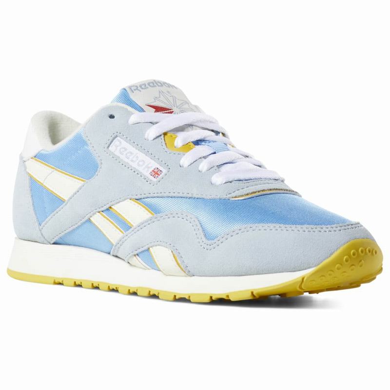 Reebok Classic Nylon Tenisky Damske - Siva/Modre/Žlté/Biele MS9886AX